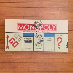 Monopoly Vintage Parker Brothers 1984 Real Estate Trading Game